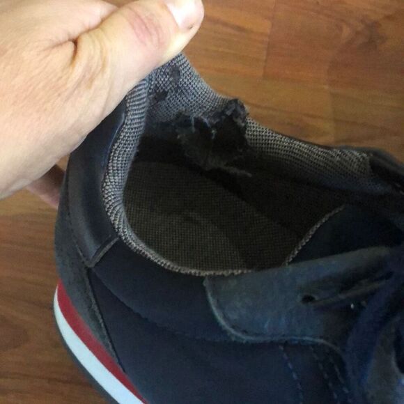 BOSS Hugo Boss mixed material trainers Leather suede nylon size 42 (9) - Picture 3 of 7